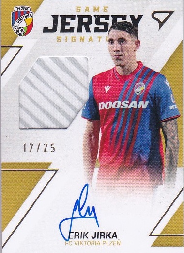 Erik Jirka Viktoria Plzen SportZoo FORTUNA:LIGA 2022/23 2. serie Game Jersey Auto /25 #GJS-EJ