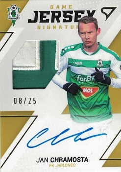 Jan Chramosta Jablonec SportZoo FORTUNA:LIGA 2022/23 2. serie Game Jersey Auto /25 #GJS-JC