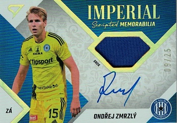 Ondrej Zmrzly Sigma Olomouc SportZoo FORTUNA:LIGA 2022/23 2. serie Imperial Scripted Memorabilia /25 #IM-OZ
