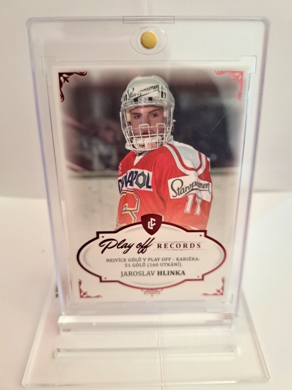 Jaroslav Hlinka Sparta Praha LC 2023 Rekordy ELH Play Off Records Red /10 #PGC4