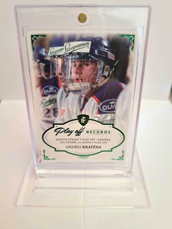 Ondrej Kratena Plzen LC 2023 Rekordy ELH Play Off Records Emerald /5 #PPG2