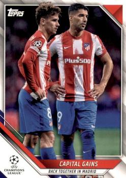 Luis Suarez / Antoine Griezmann Atletico Madrid Topps UEFA Champions League Collection 2021/22 #109