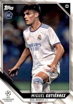 Miguel Gutierrez Real Madrid Topps UEFA Champions League Collection 2021/22 #166