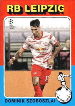Dominik Szoboszlai RB Leipzig Topps UEFA Champions League Collection 2021/22 1975-76 Topps Footballer #75-09