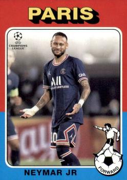 Neymar Jr Paris Saint-Germain Topps UEFA Champions League Collection 2021/22 1975-76 Topps Footballer #75-12