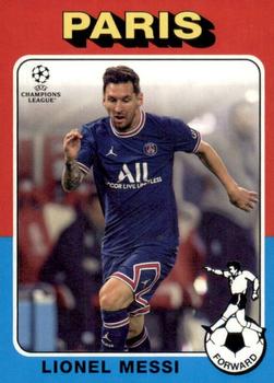 Lionel Messi Paris Saint-Germain Topps UEFA Champions League Collection 2021/22 1975-76 Topps Footballer #75-14