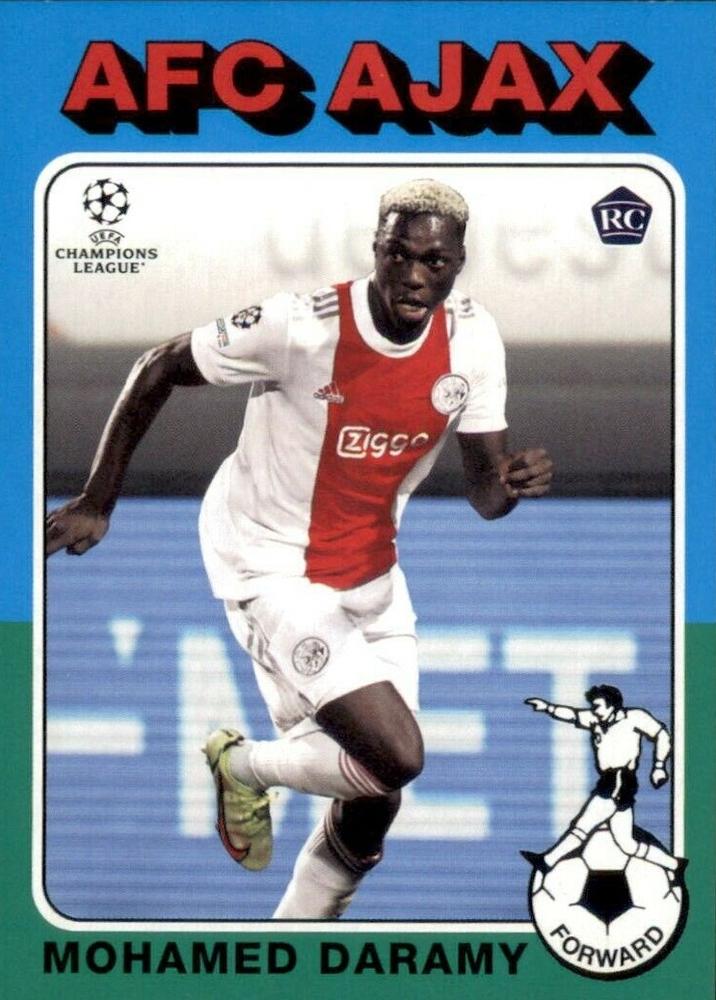 Mohamed Daramy AFC Ajax Topps UEFA Champions League Collection 2021/22 1975-76 Topps Footballer #75-16