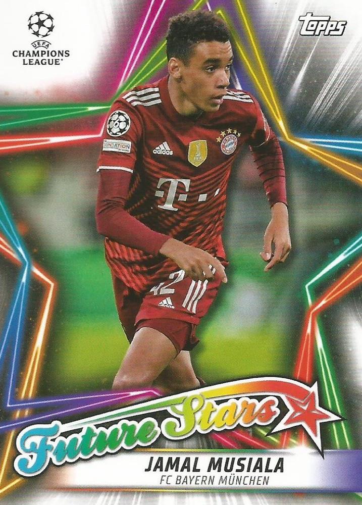 Jamal Musiala Bayern Munchen Topps UEFA Champions League Collection 2021/22 Future Stars #FS-04
