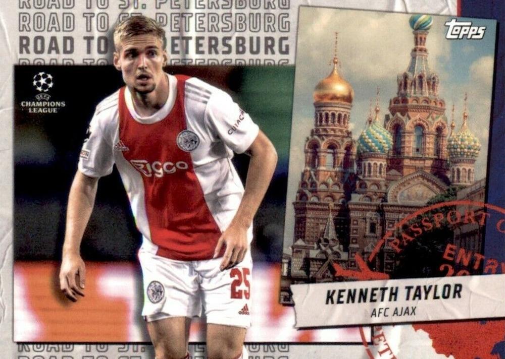 Kenneth Taylor AFC Ajax Topps UEFA Champions League Collection 2021/22 Road to St. Petersburg #RSP-06