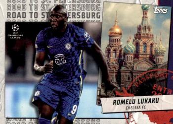 Romelu Lukaku Chelsea Topps UEFA Champions League Collection 2021/22 Road to St. Petersburg #RSP-19