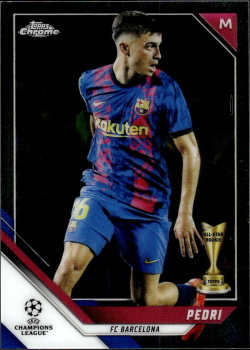Pedri FC Barcelona Topps UEFA Champions League Chrome 2021/22 #89