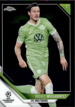 Wout Weghorst VfL Wolfsburg Topps UEFA Champions League Chrome 2021/22 #91
