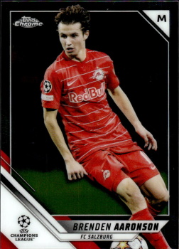 Brenden Aaronson Red Bull Salzburg Topps UEFA Champions League Chrome 2021/22 #97