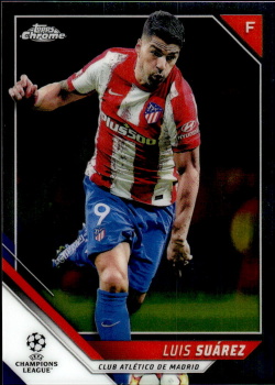 Luis Suarez Atletico Madrid Topps UEFA Champions League Chrome 2021/22 #108