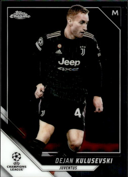 Dejan Kulusevski Juventus FC Topps UEFA Champions League Chrome 2021/22 #109