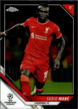 Sadio Mane Liverpool Topps UEFA Champions League Chrome 2021/22 #110