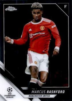 Marcus Rashford Manchester United Topps UEFA Champions League Chrome 2021/22 #111