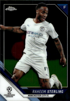 Raheem Sterling Manchester City Topps UEFA Champions League Chrome 2021/22 #113