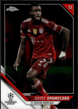 Dayot Upamecano Bayern Munchen Topps UEFA Champions League Chrome 2021/22 #119
