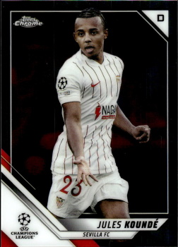 Jules Kounde Sevilla FC Topps UEFA Champions League Chrome 2021/22 #121