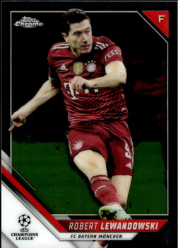 Robert Lewandowski Bayern Munchen Topps UEFA Champions League Chrome 2021/22 #123