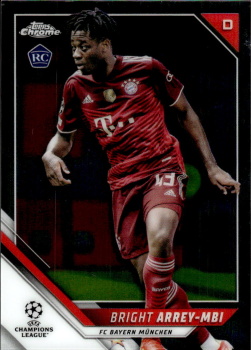 Bright Arrey-Mbi Bayern Munchen Topps UEFA Champions League Chrome 2021/22 #132