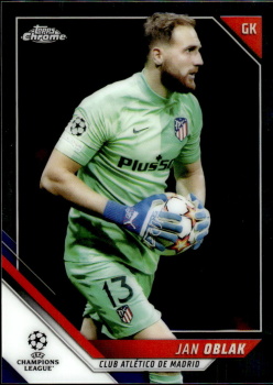 Jan Oblak Atletico Madrid Topps UEFA Champions League Chrome 2021/22 #134