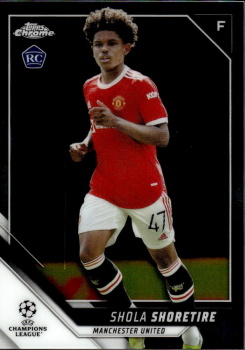 Shola Shoretire Manchester United Topps UEFA Champions League Chrome 2021/22 #138