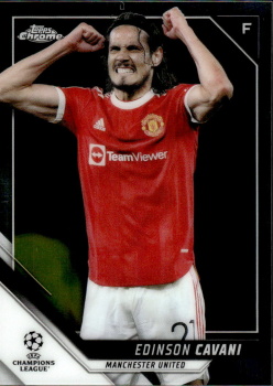 Edinson Cavani Manchester United Topps UEFA Champions League Chrome 2021/22 #139