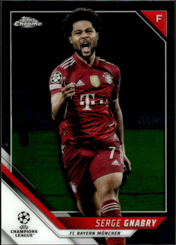 Serge Gnabry Bayern Munchen Topps UEFA Champions League Chrome 2021/22 #143