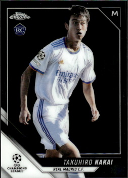 Takuhiro Nakai Real Madrid Topps UEFA Champions League Chrome 2021/22 #157
