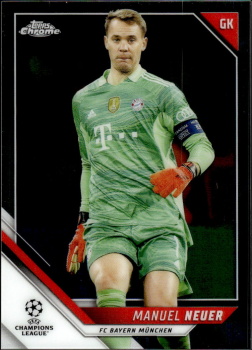 Manuel Neuer Bayern Munchen Topps UEFA Champions League Chrome 2021/22 #159
