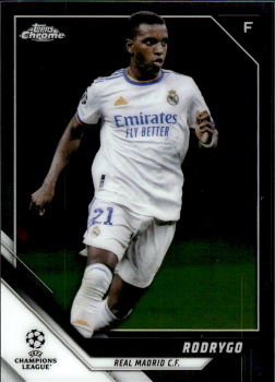Rodrygo Real Madrid Topps UEFA Champions League Chrome 2021/22 #161