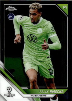 Felix Nmecha VfL Wolfsburg Topps UEFA Champions League Chrome 2021/22 #170