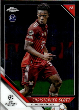Christopher Scott Bayern Munchen Topps UEFA Champions League Chrome 2021/22 #177