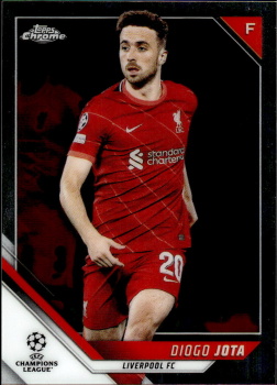 Diogo Jota Liverpool Topps UEFA Champions League Chrome 2021/22 #180