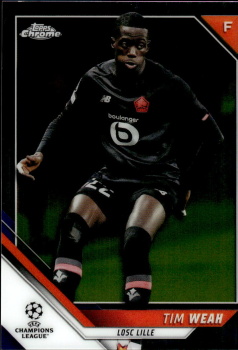 Tim Weah LOSC Lille Topps UEFA Champions League Chrome 2021/22 #189