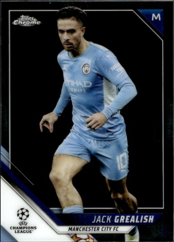 Jack Grealish Manchester City Topps UEFA Champions League Chrome 2021/22 #190