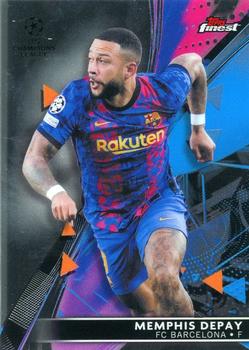 Memphis Depay FC Barcelona Topps UEFA Champions League Finest 2021/22 #15