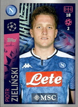 Piotr Zielinski SSC Napoli samolepka UEFA Champions League 2019/20 #359