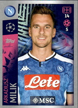 Arkadiusz Milik SSC Napoli samolepka UEFA Champions League 2019/20 #360