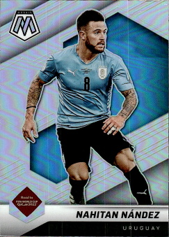 Nahitan Nandez Uruguay Panini Mosaic Road to World Cup 2022 Silver Prizm #119