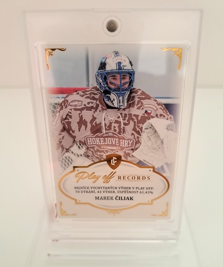 Marek Ciliak Kometa Brno LC 2023 Rekordy ELH Play Off Records Gold /20 #PW3