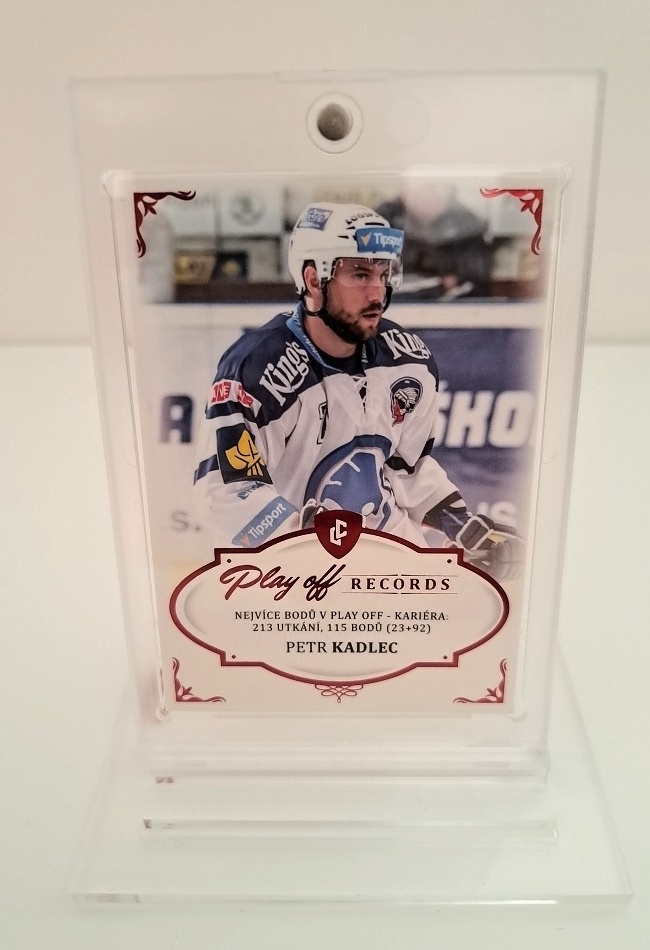 Petr Kadlec Plzen LC 2023 Rekordy ELH Play Off Records Red /10#PPC5