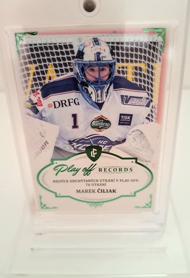 Marek Ciliak Kometa LC 2023 Rekordy ELH Play Off Records Emerald /5 #