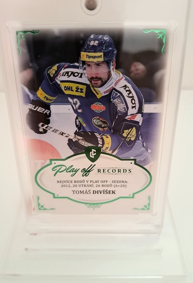 Tomas Divisek Kometa LC 2023 Rekordy ELH Play Off Records Emerald /5 #