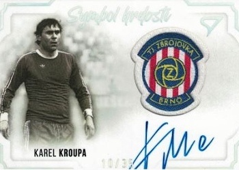 Karel Kroupa Brno Dekady Fotbalove Ligy 2023 SportZoo Symbol Hrdosti Auto Patch /35 #SH-KK