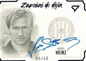 Marek Heinz Sigma Olomouc Dekady Fotbalove Ligy 2023 SportZoo Zapsani do dejin Auto /40 #S-MH
