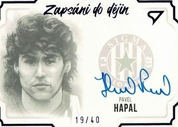 Pavel Hapal Sigma Olomouc Dekady Fotbalove Ligy 2023 SportZoo Zapsani do dejin Auto /40 #S-PH