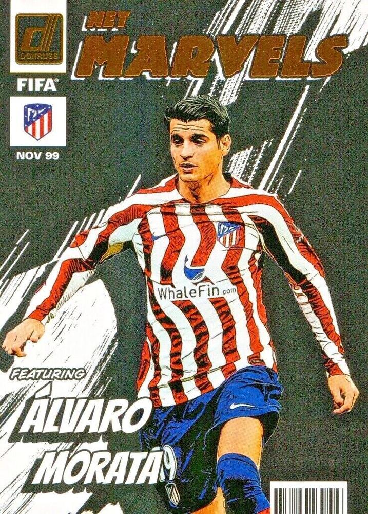 Alvaro Morata Atletico Madrid Panini Donruss Soccer 2022/23 Net Marvels #NM03